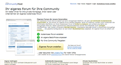 Desktop Screenshot of communityhost.de