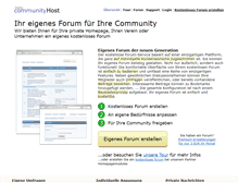 Tablet Screenshot of communityhost.de